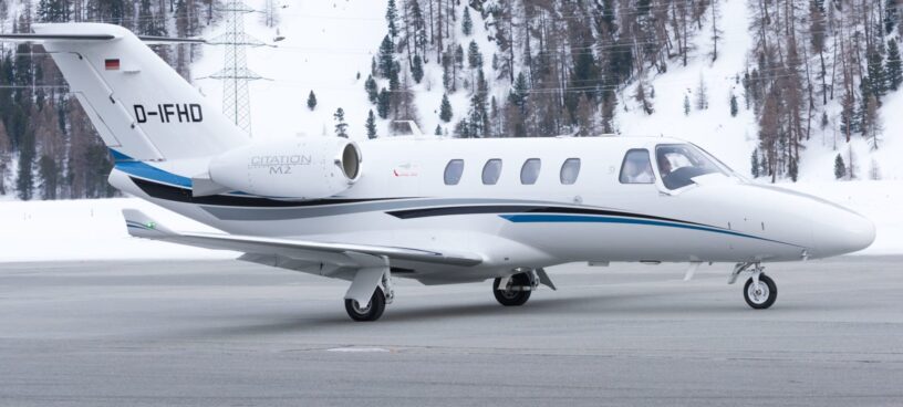 very-light-jet-banner-Citation M2 Ein Very Light Privatjet auf einer Landebahn